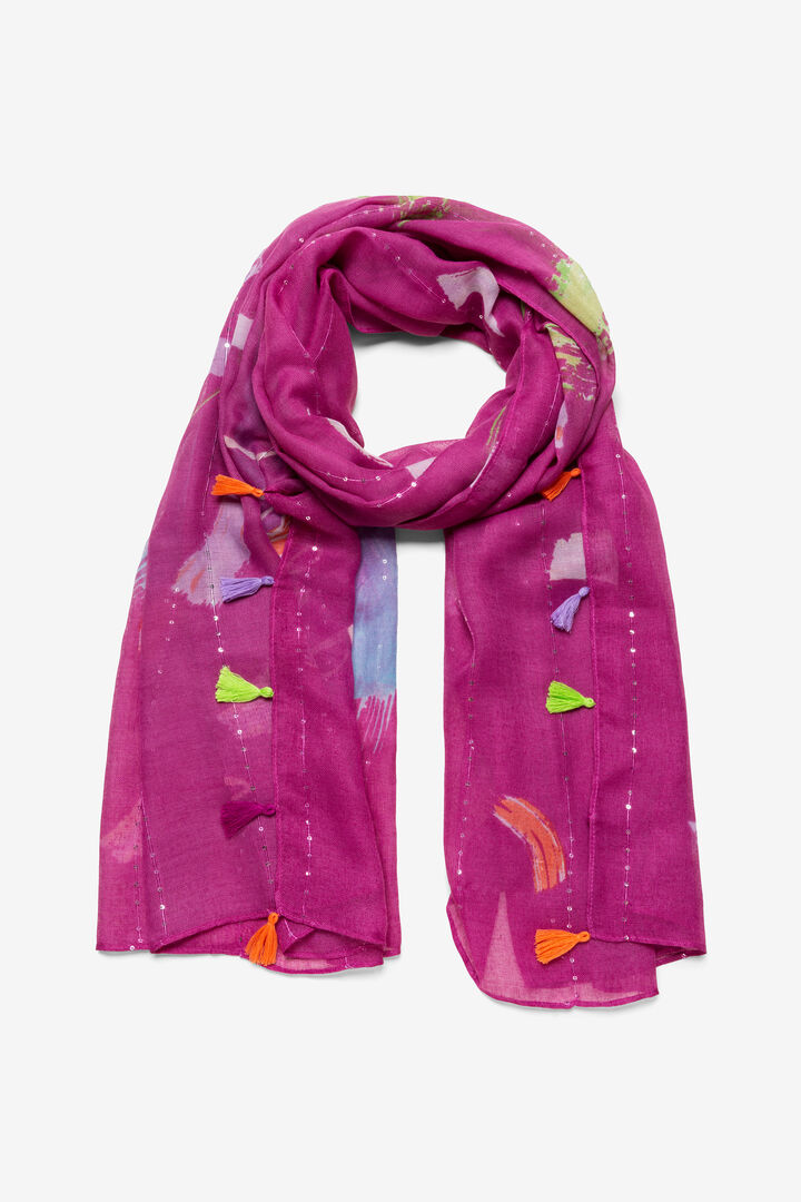 Fuchsia Flowers Scarf Brushes | Desigual