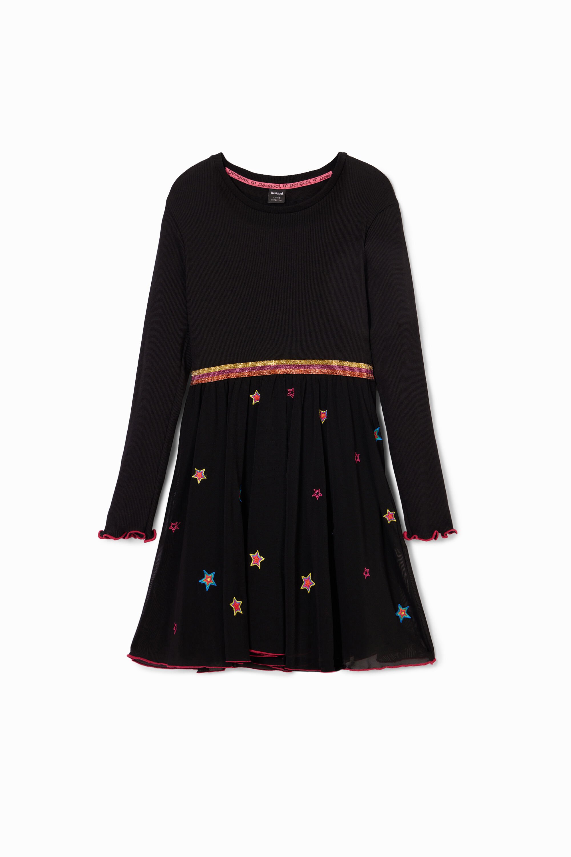 Vestido combinado estrellas de nina I Desigual