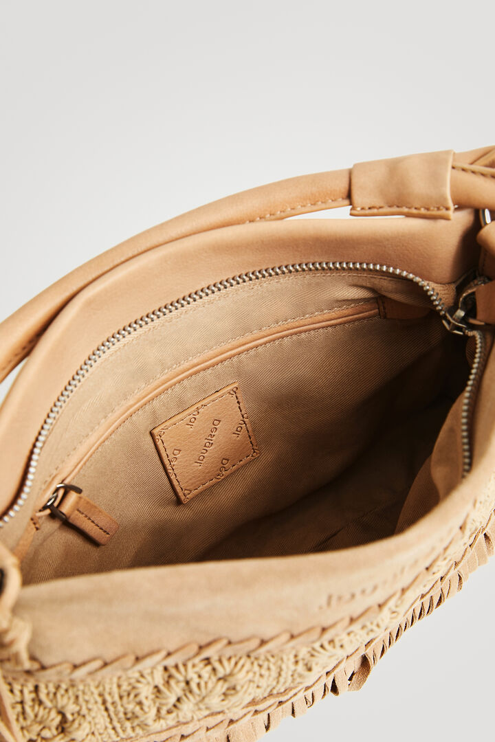 Tasselled leather sling bag | Desigual