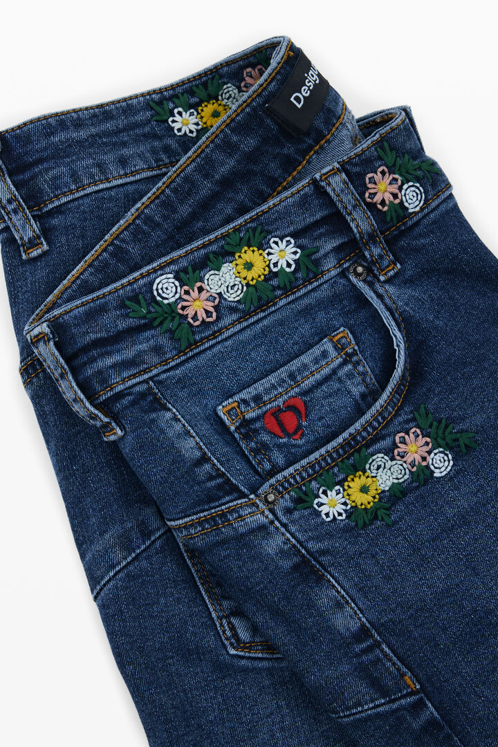 Floral Skinny Jeans | Desigual