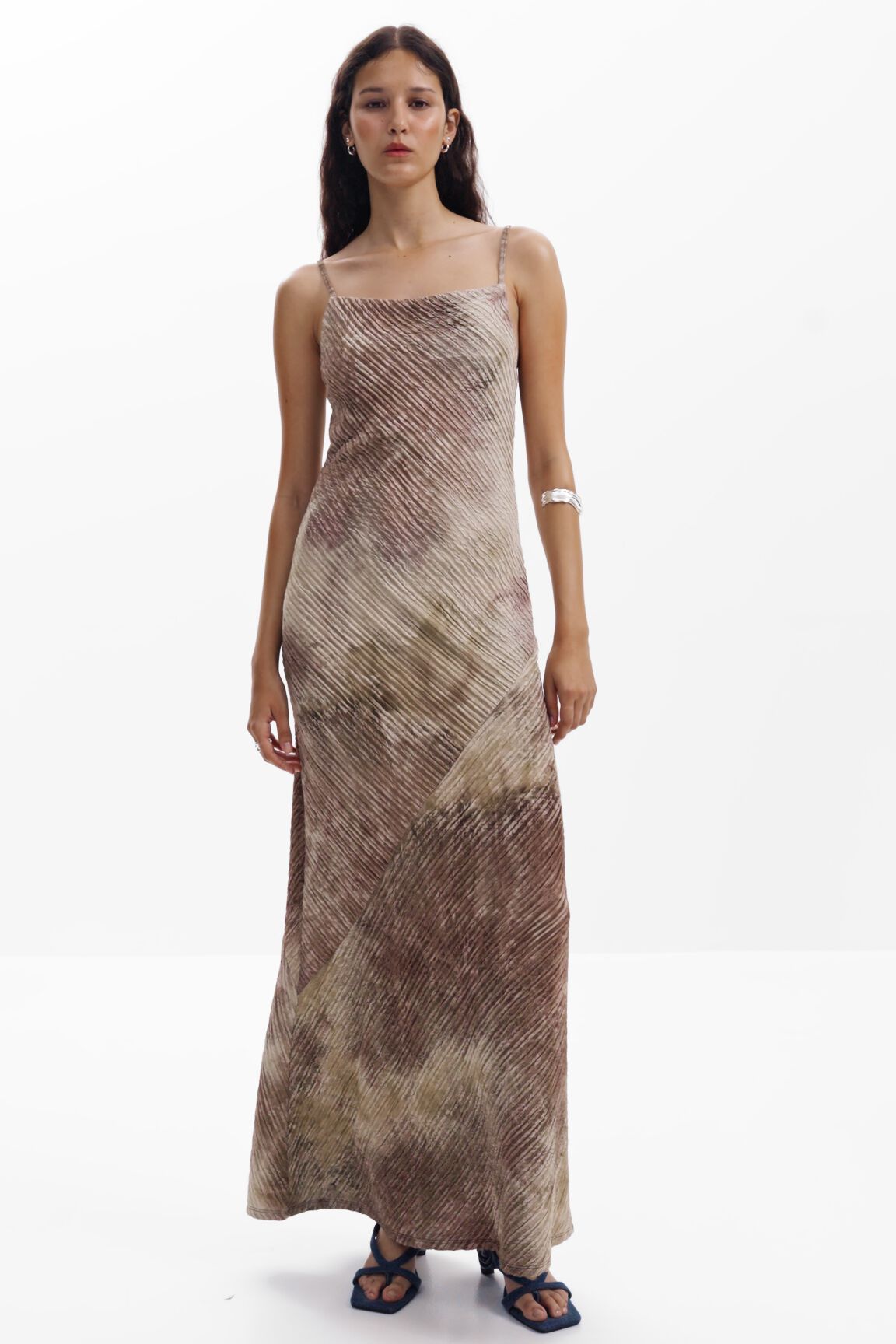 ロングドレス ブラック メッシュ ロングドレス｜TADASHI SHOJI（タダシ