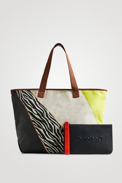 XL patchwork shopper