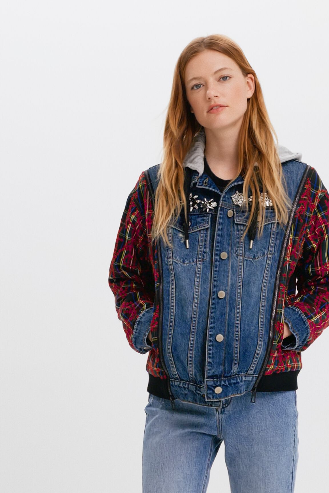Hybrid denim jacket
