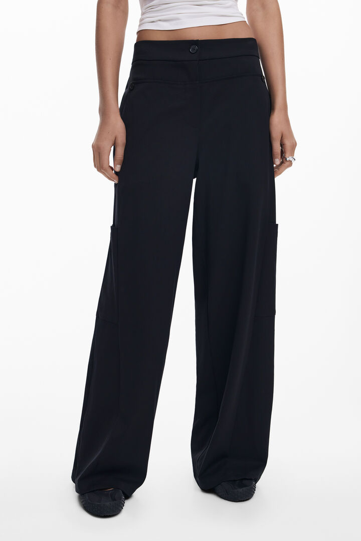 Straight plain tailor trousers | Desigual
