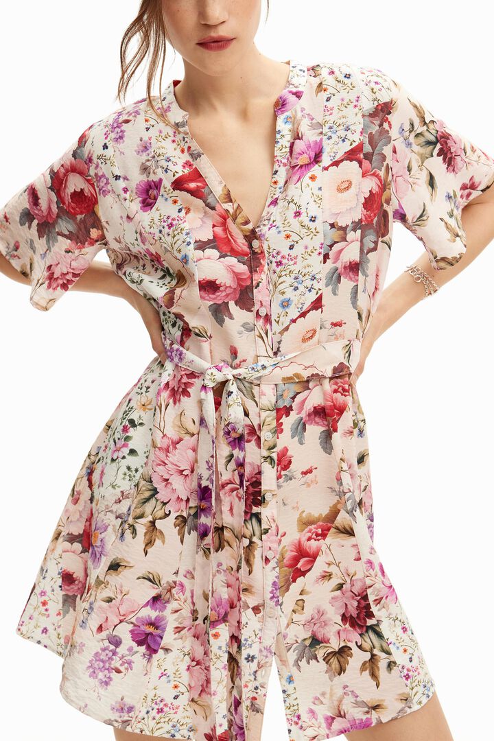 Vestido corto flores | Desigual