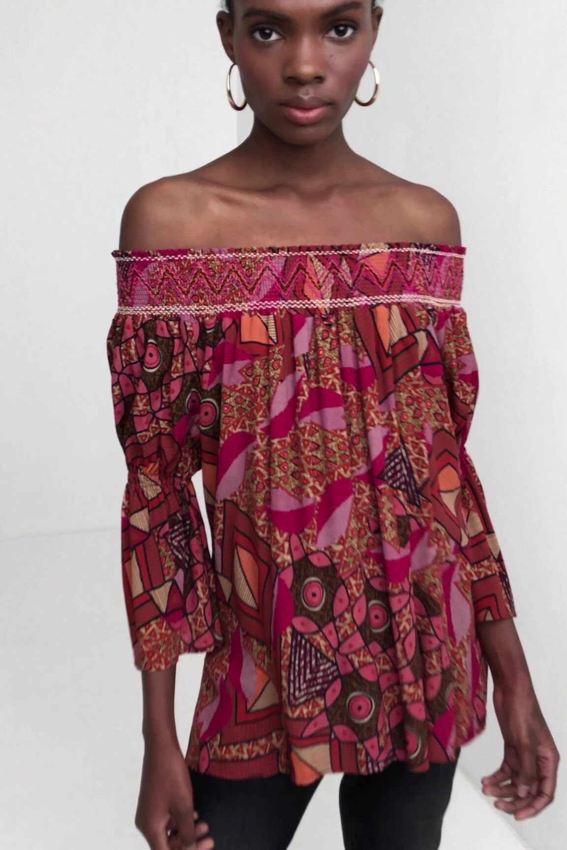 Boho off shoulder blouse Desigual