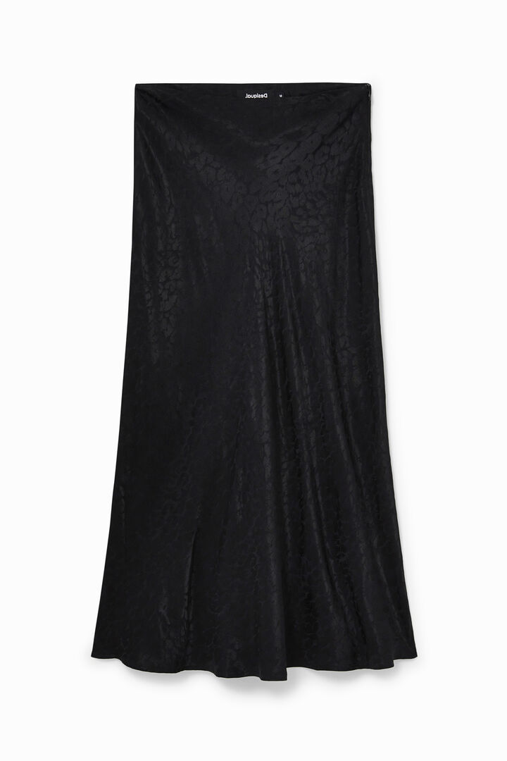 Textured motif midi skirt | Desigual