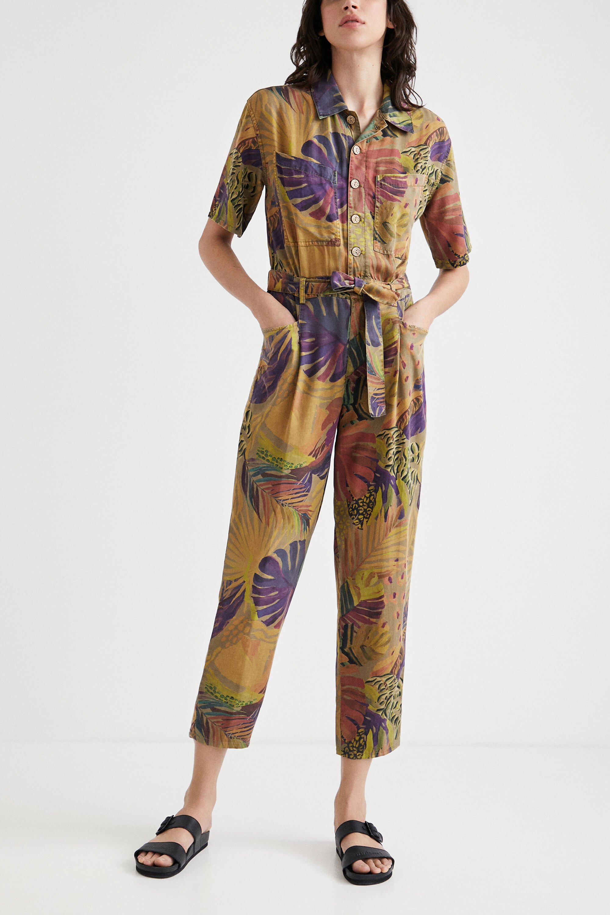 Camoflower Tencel jumpsuit Desigual