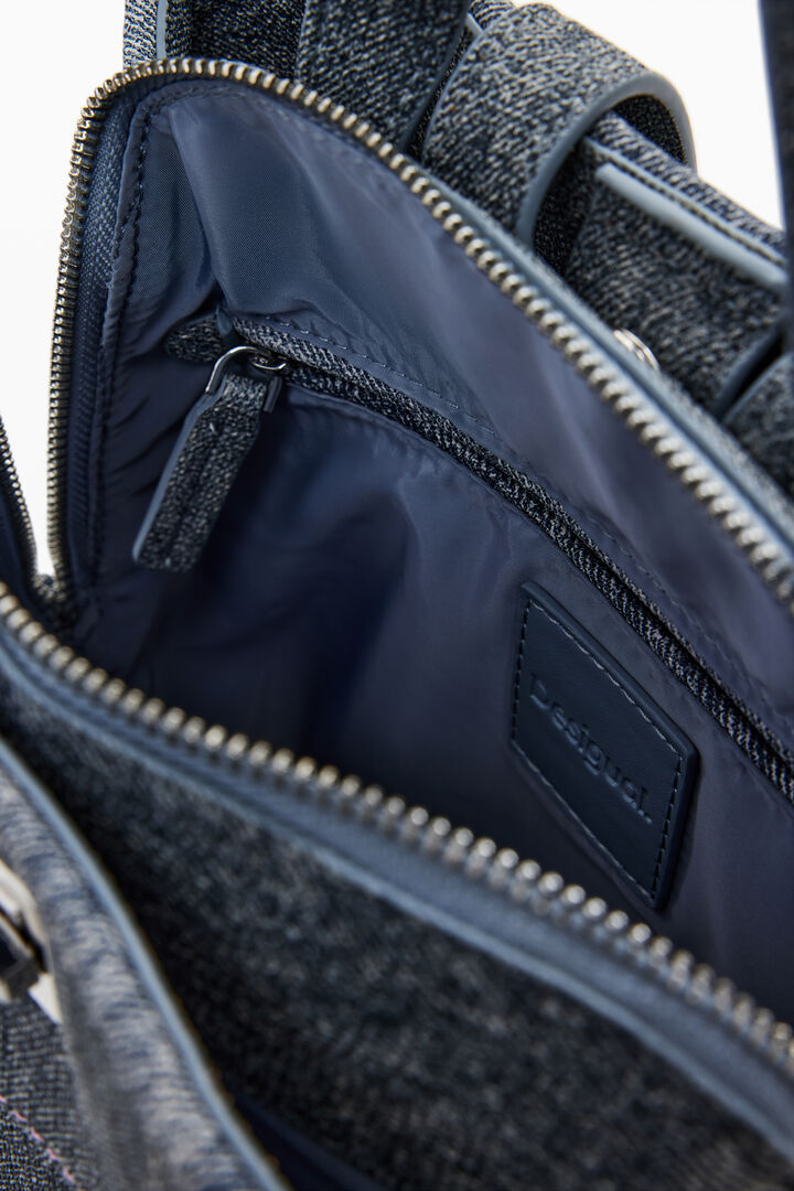Zaino intrecciato effetto denim medio | Desigual