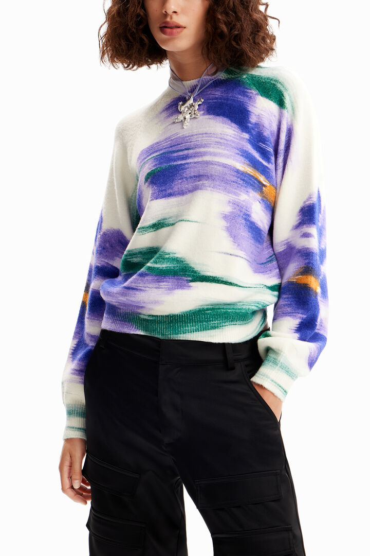 Jersey flores desenfocadas | Desigual
