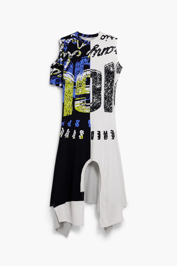 Asymmetric dress | Desigual
