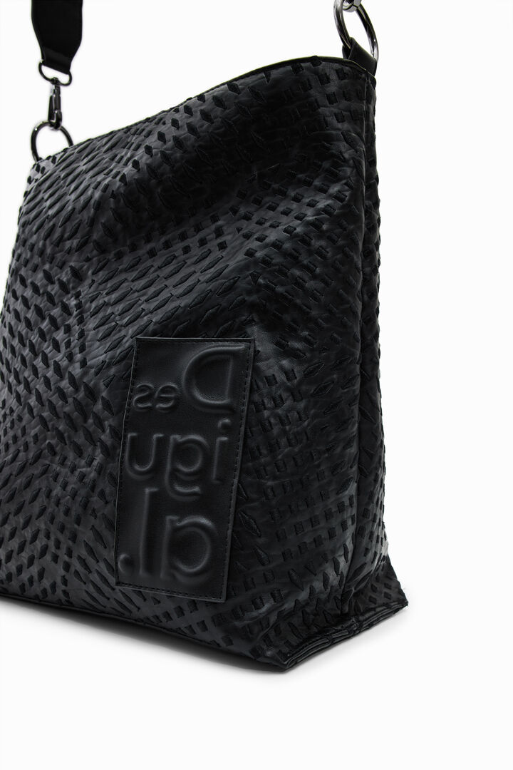 Large geometric bucket bag | Desigual