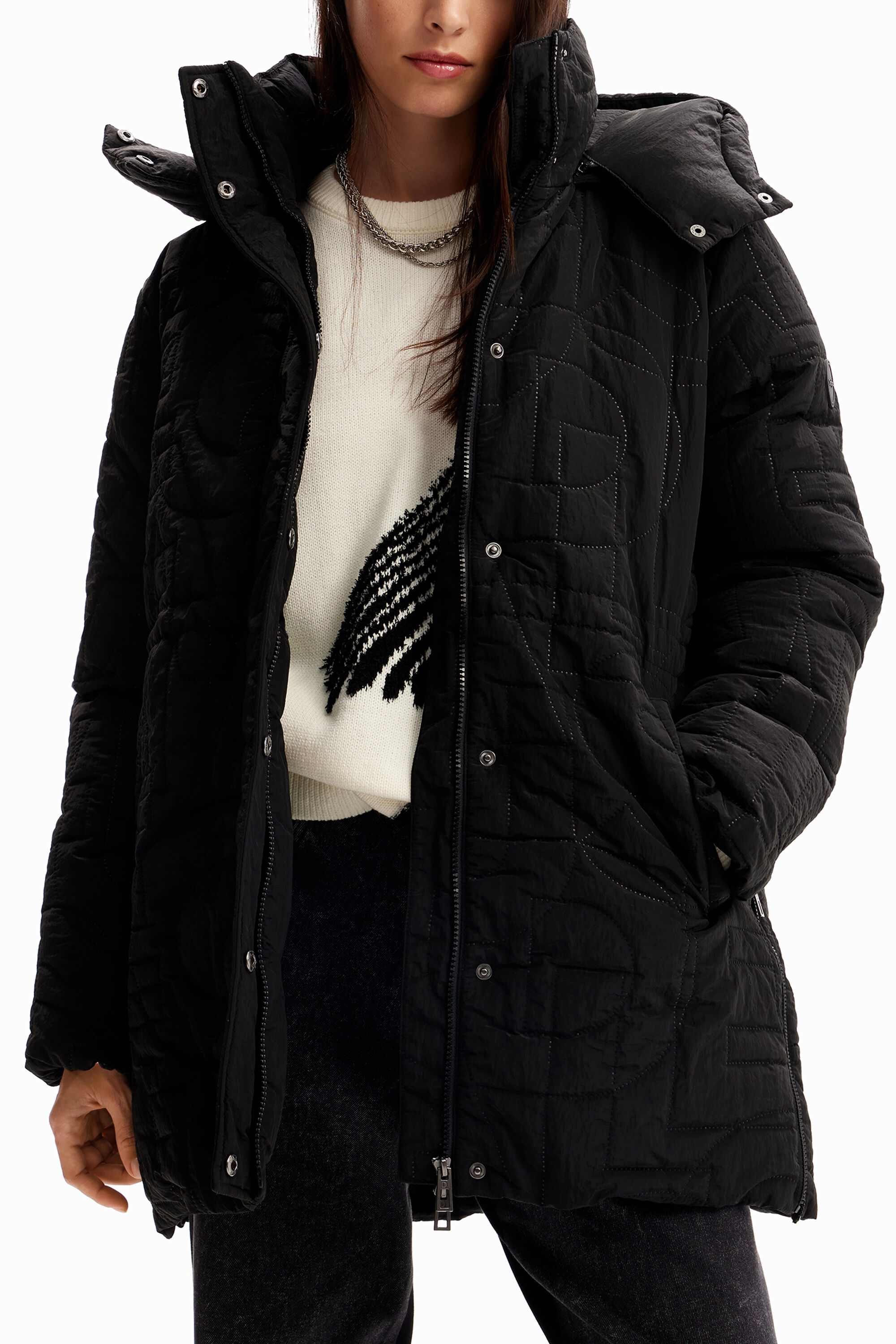 Women's Padded zips coat I Desigual.com
