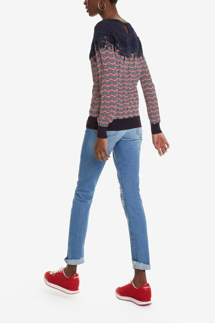 Wavy Sailor Stripe Jumper Laura | Desigual