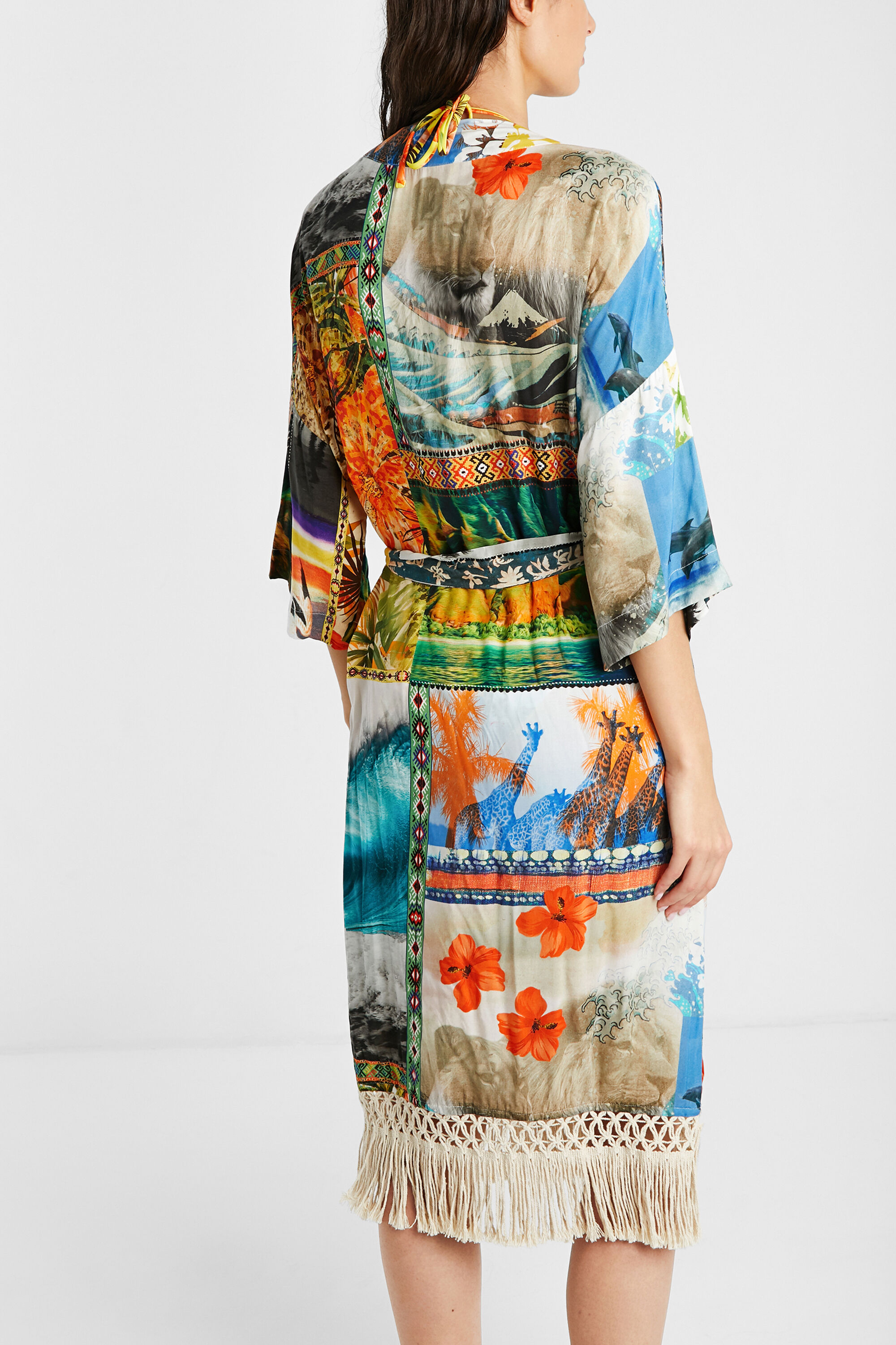 Hawaiian eco kimono Desigual