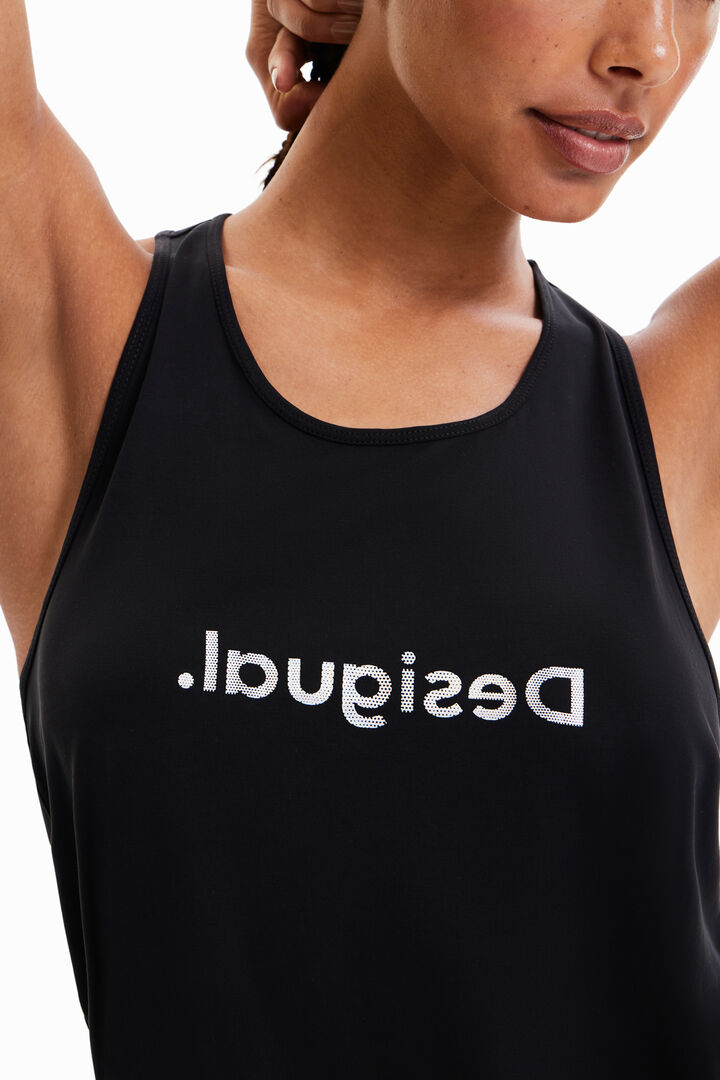Sleeveless basic T-shirt | Desigual