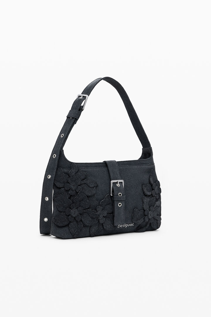 Medium bag with flower appliqués | Desigual