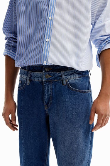 Double-waist carrot jeans | Desigual