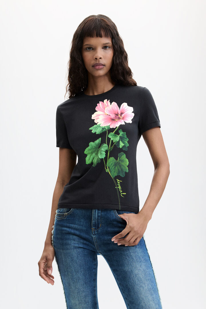 Camiseta estampada flores
