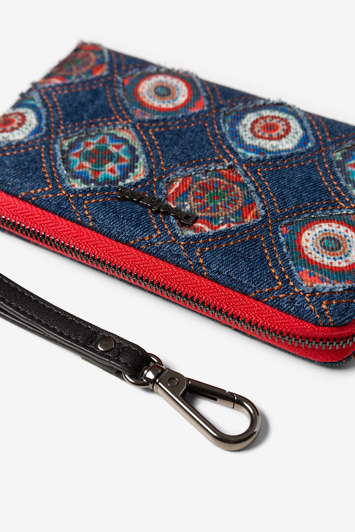 Mini porte-monnaie en denim galactic | Desigual