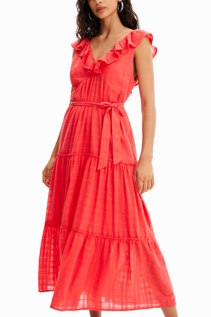 Ruffle midi dress | Desigual
