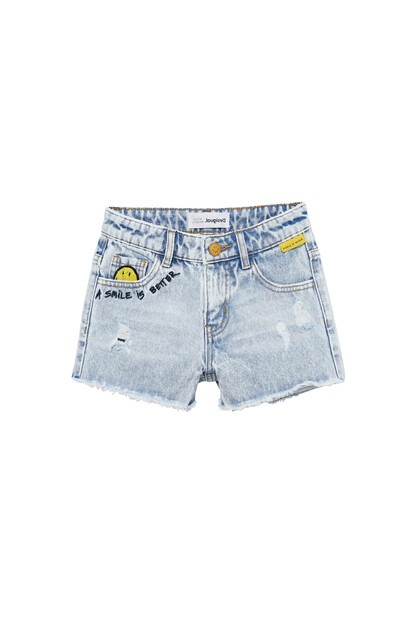 Smiley®  denim shorts