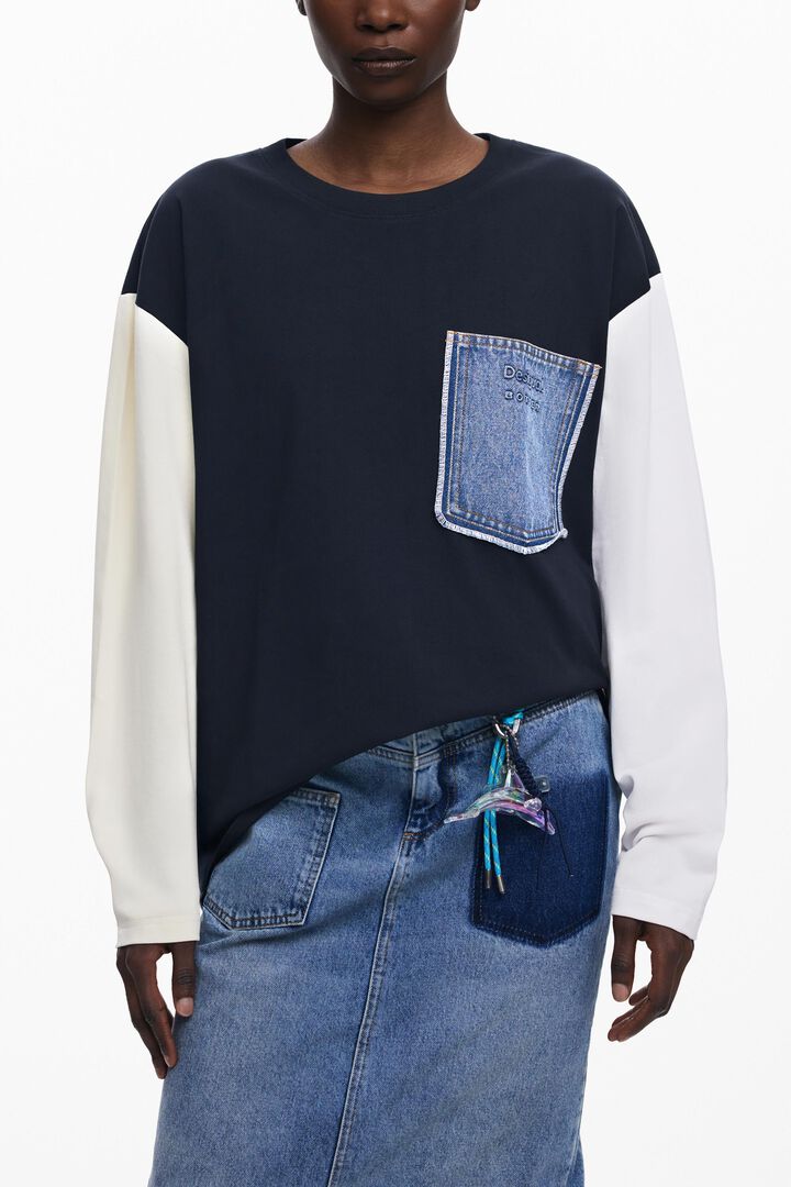 Denim pocket T-shirt Botter
