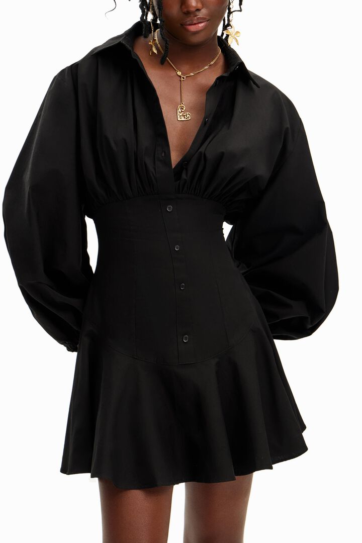 Vestido corto corsé Stella Jean | Desigual