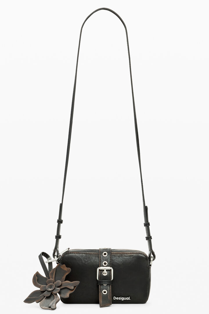 Bag with flower appliqués | Desigual