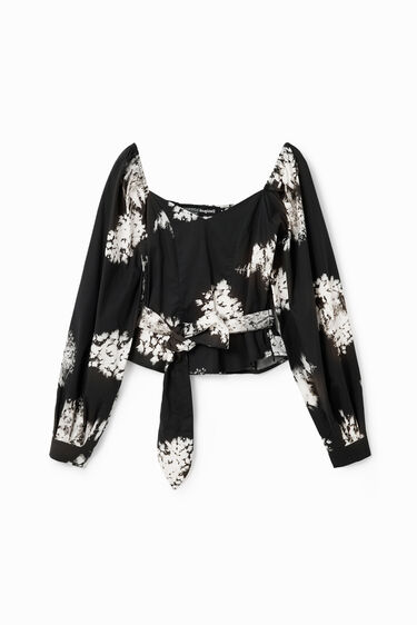 Brusa estil cotilla floral | Desigual