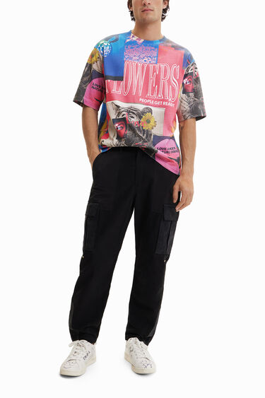 Patchwork cargo trousers | Desigual