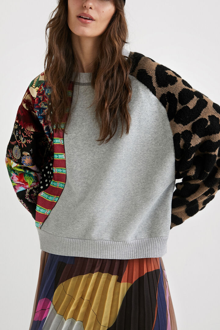 Sudadera felpa patch | Desigual