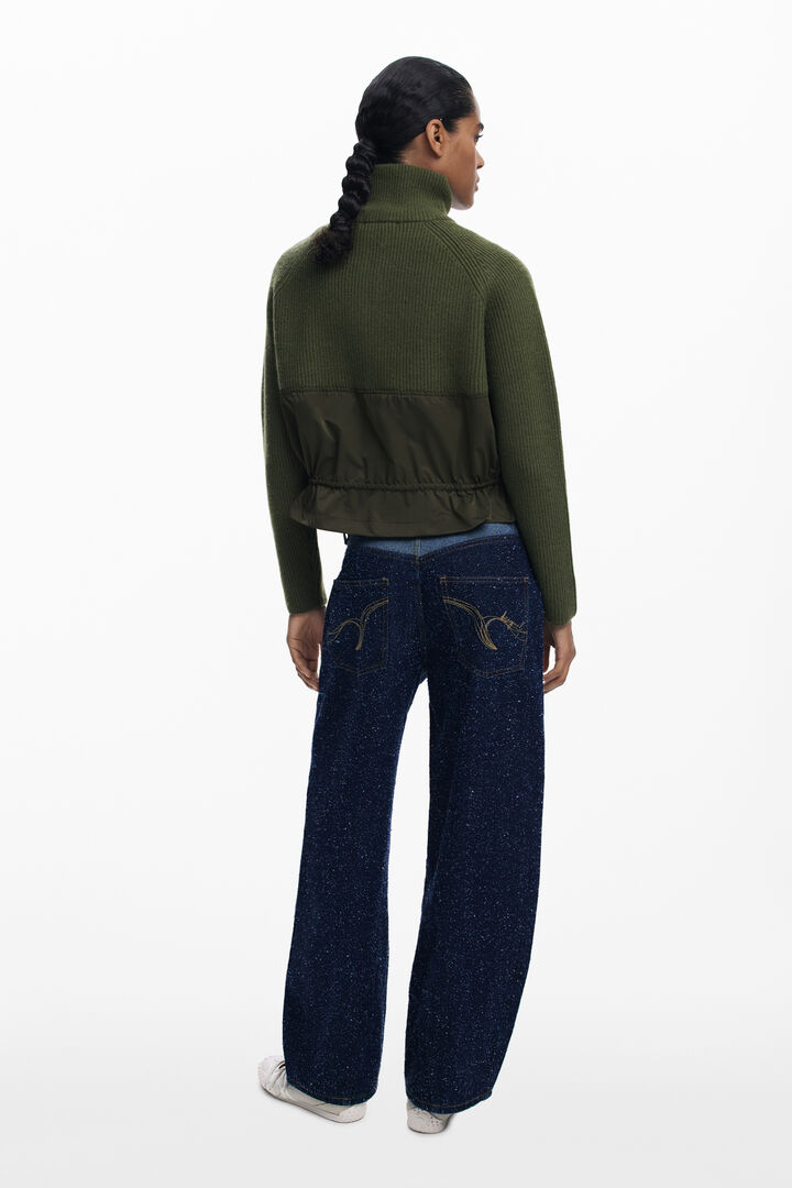 Zipper sweater with pockets | Desigual