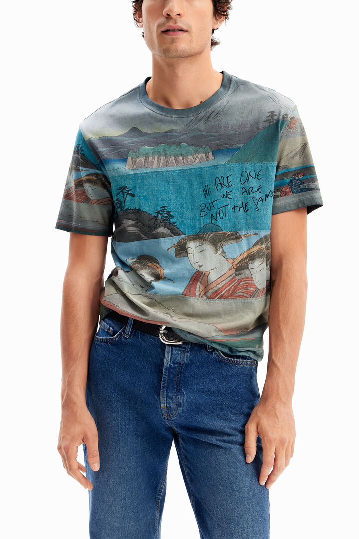 Samarreta màniga curta print japonès | Desigual