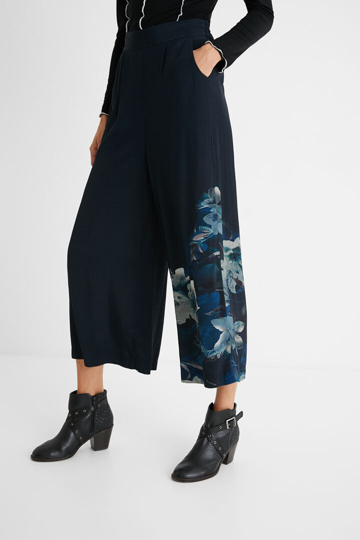 Floral culotte trousers | Desigual