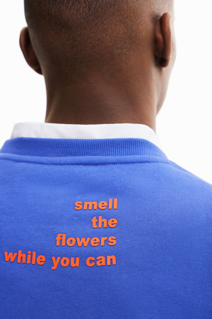Sudadera bordado flor | Desigual