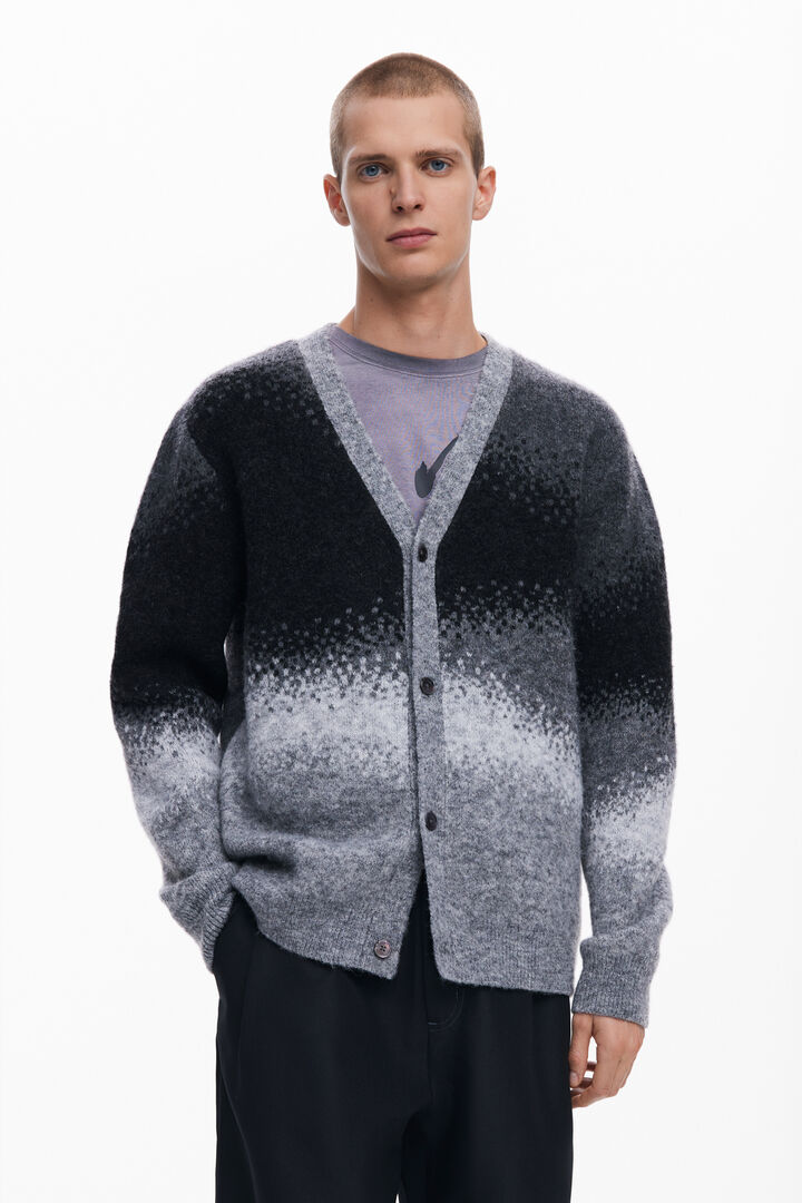 Ombre knit cardigan