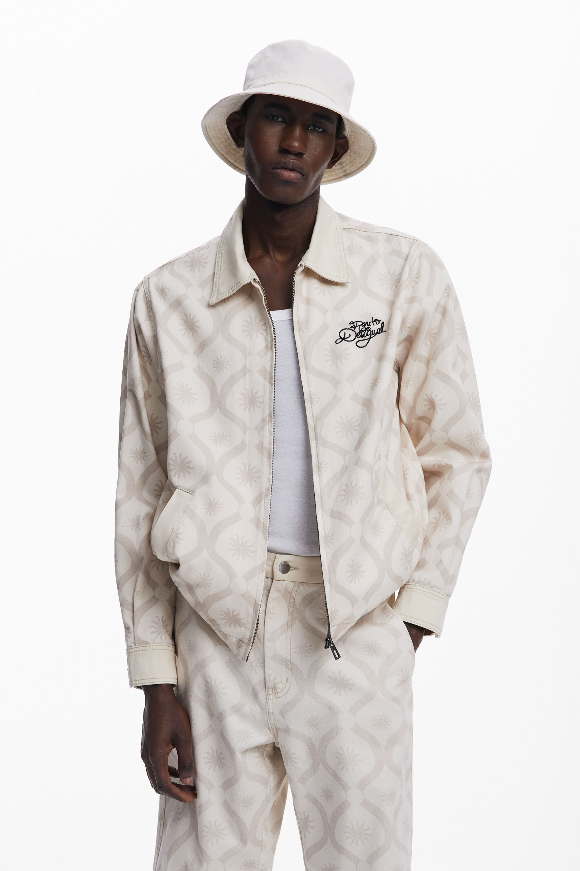 Jacke mit Sonnenbordüren