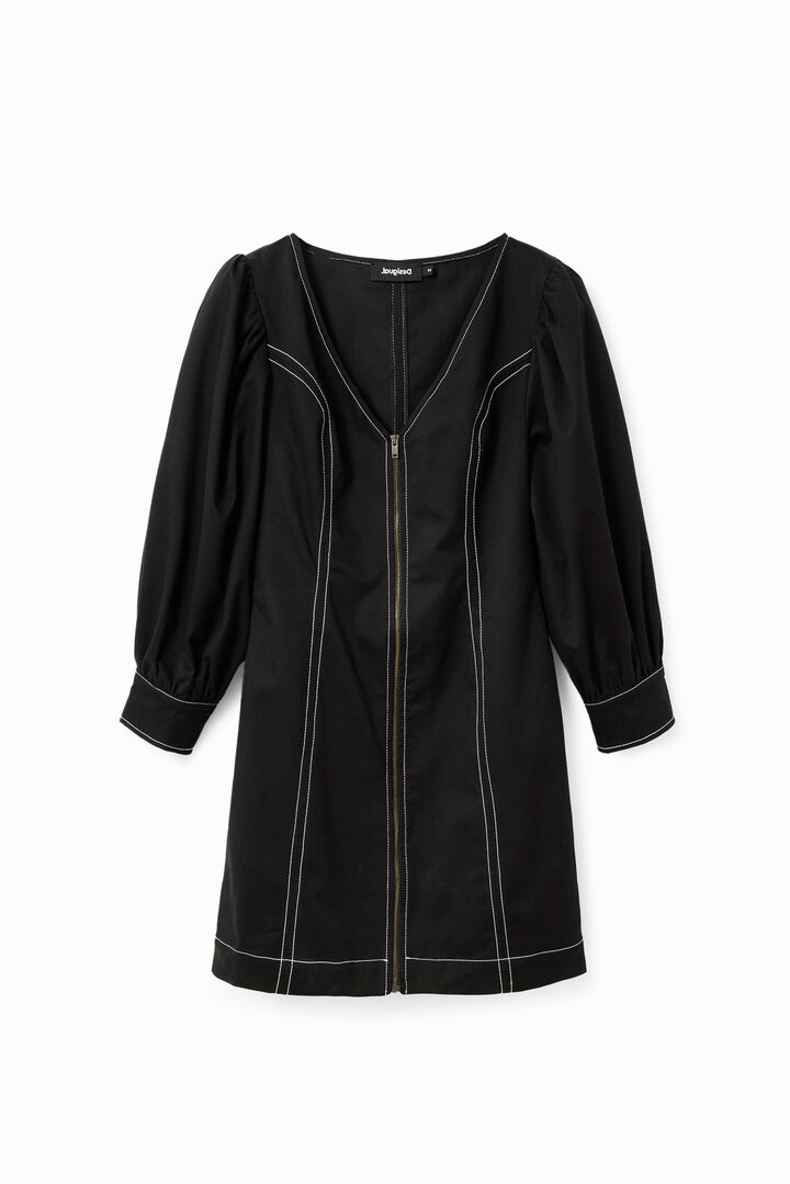 Vestido corto slim cremallera | Desigual