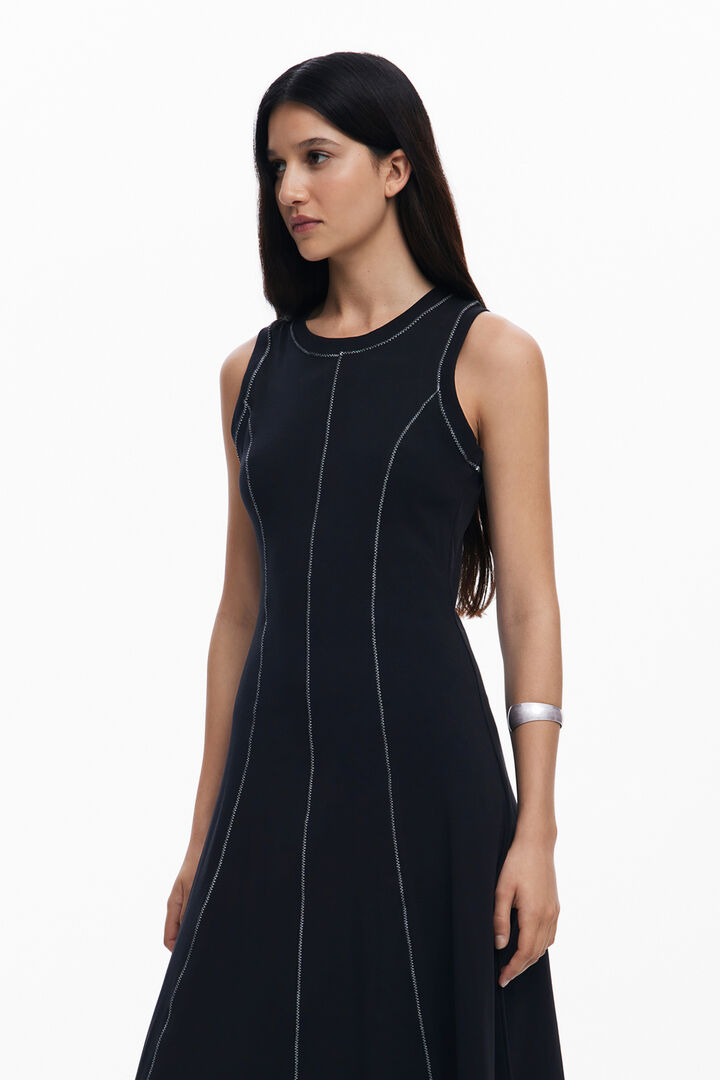 Vestido costuras evasé | Desigual