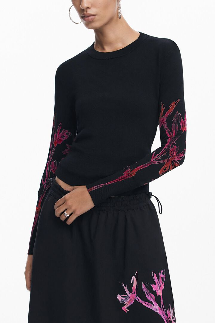 Orchid sleeve sweater