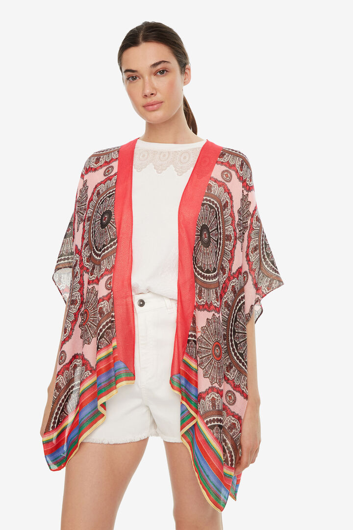 Kaftan Poncho with Mandalas Rainbow | Desigual