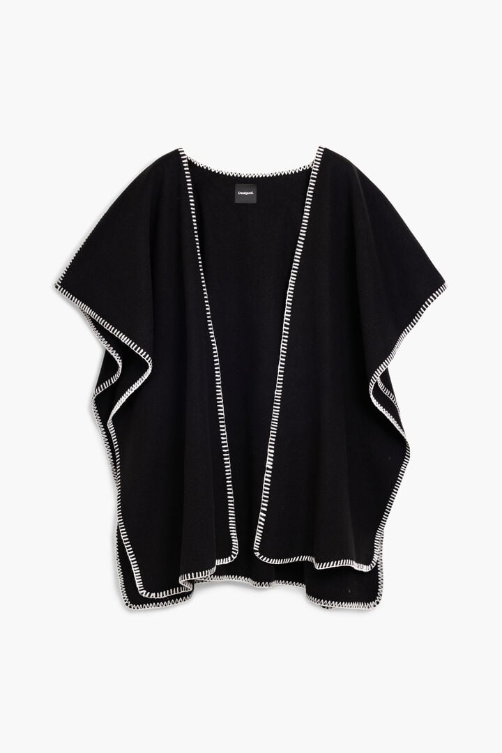 Poncho con bufanda | Desigual