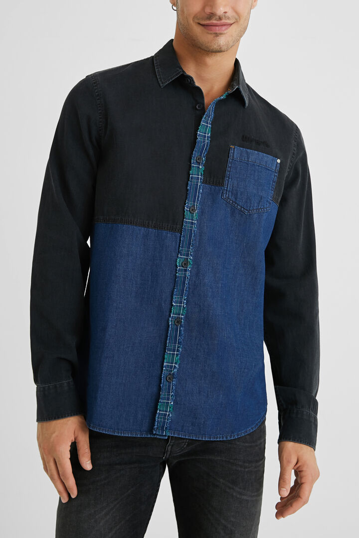 Camisa híbrida vaquera 100% algodón | Desigual