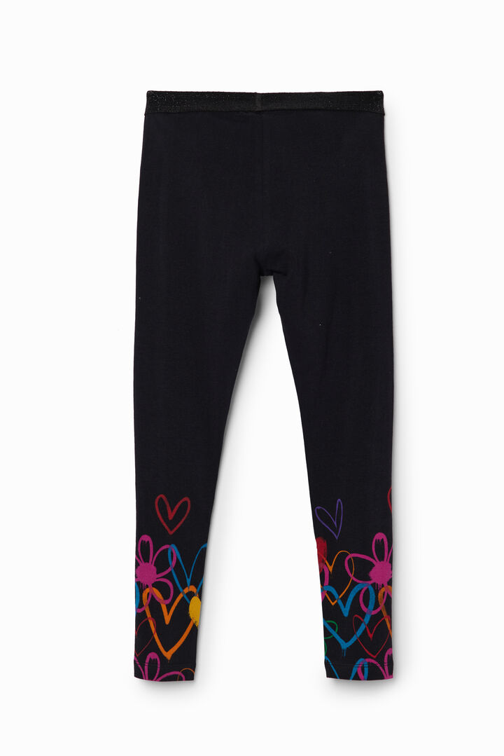 Leggings largos corazones | Desigual
