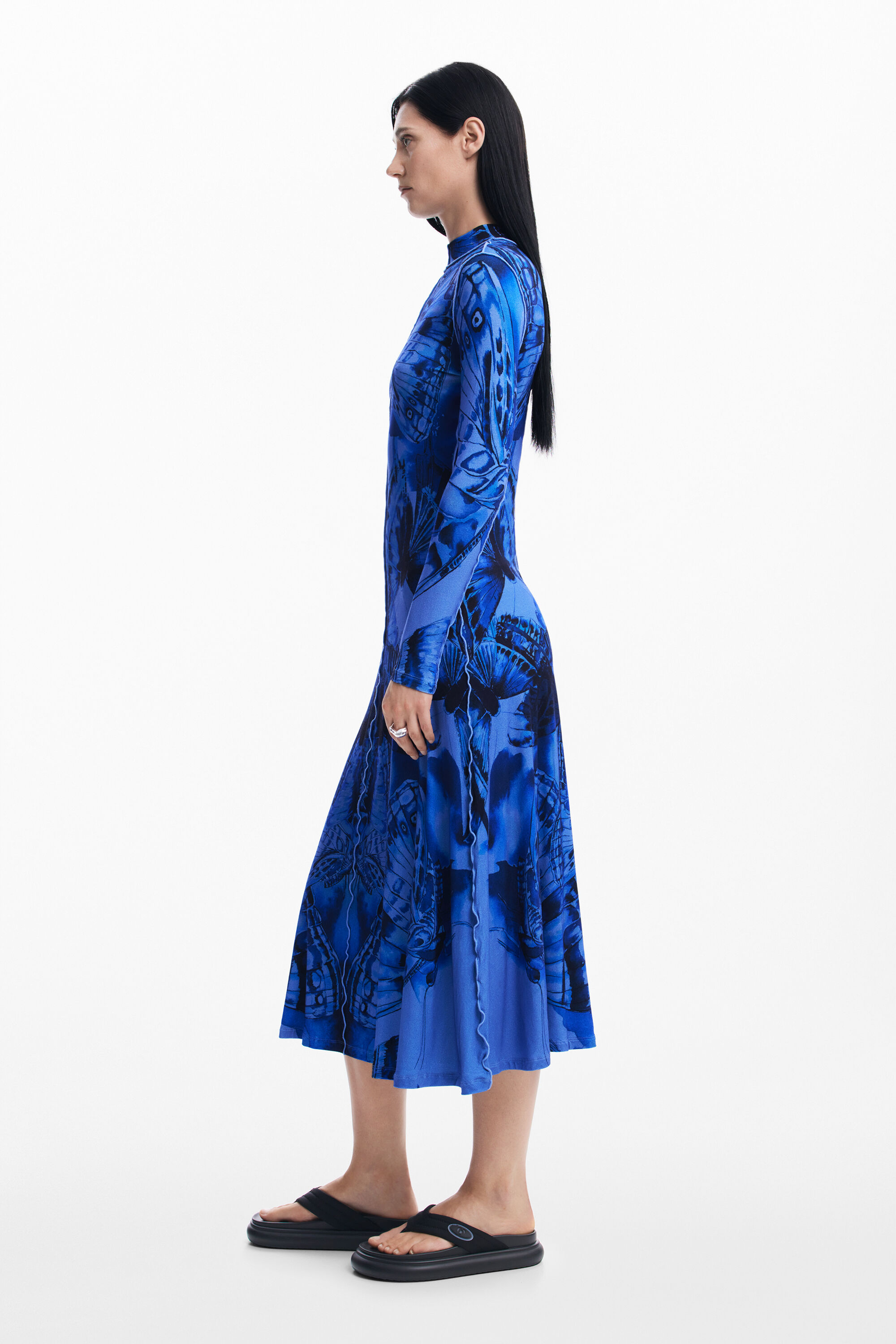 Butterfly midi dress