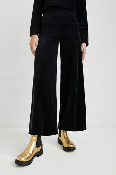 Pantalón campana aterciopelado | Desigual