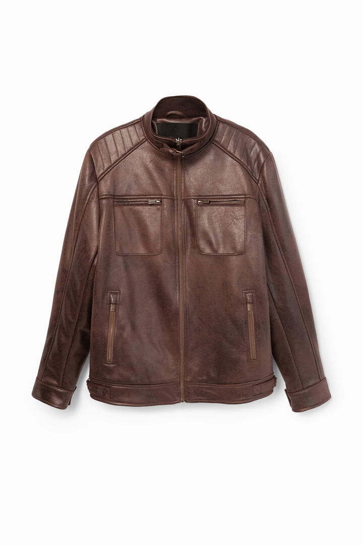 Leather effect jacket