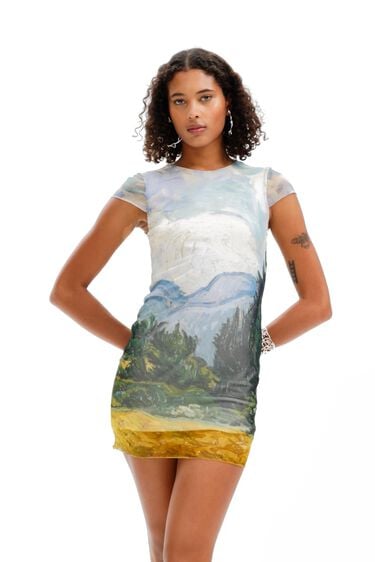 Krótka sukienka Van Gogh | Desigual