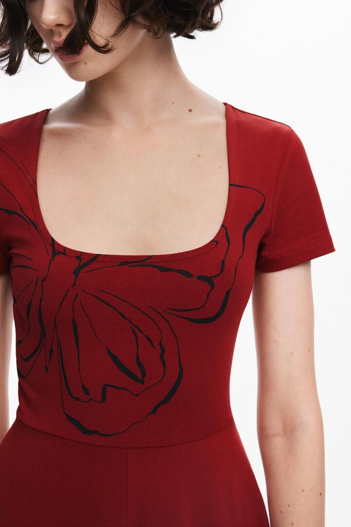 Vestido midi mariposas | Desigual